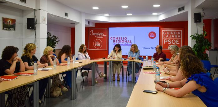 El Consejo Regional de Igualdad de PSOE CLM se reúne en Guadalajara con la ministra, Ana Redondo